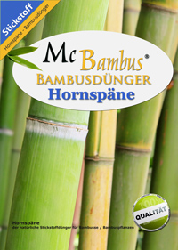 Bambus-Essen Essen Der natürliche Stickstoffdünger für Bambusse / Bambuspflanzen